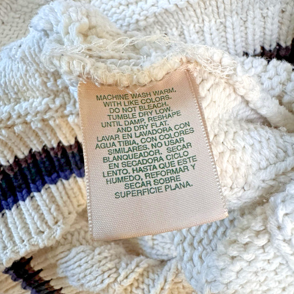 Vtg St John’s Bay Sweater Embroidered Ducks Dog Chunky Grandpa Cabin Core Casual - Picture 6 of 10